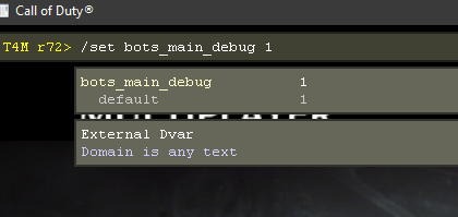 Setting the dvar